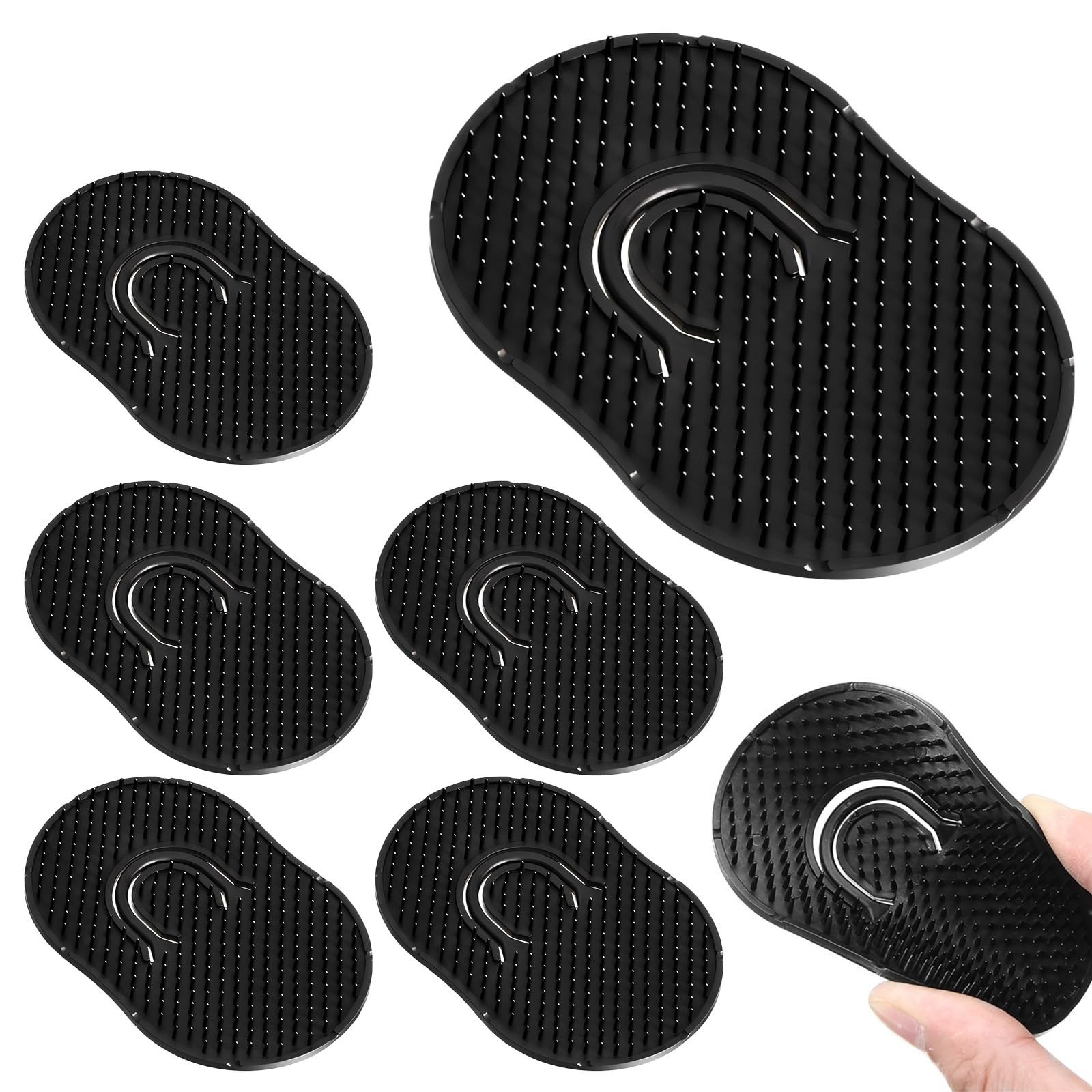 6Pcs Portable Pocket Combs for Men – Soft Round Hair & Scalp Massage Comb Set