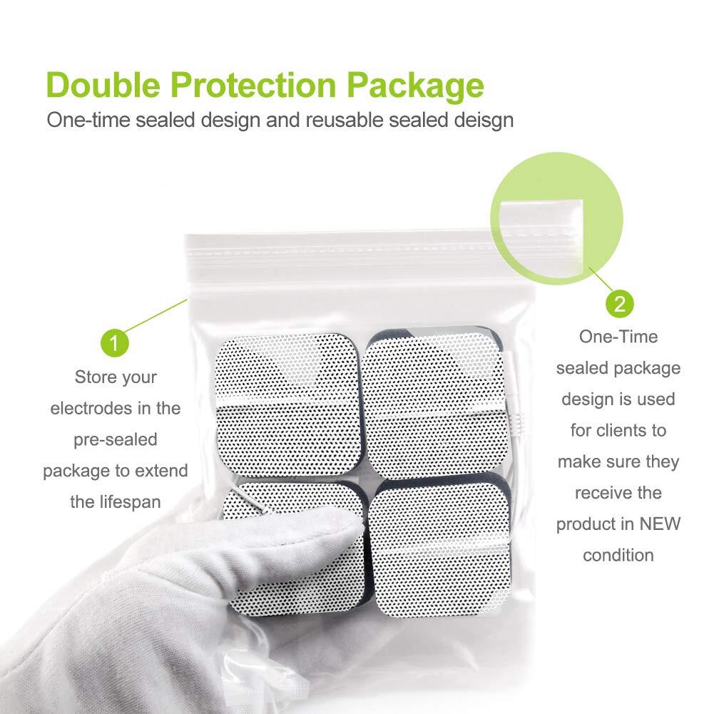 40 Tens Electrode Pads EMS Replacement Unit 7000 3000 2×2 Muscle Stimulator BULK