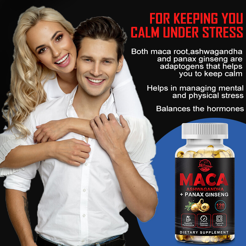 Organic Maca Root 240 Capsules 10000mg, Peruvian Maca Extract for Men & Women