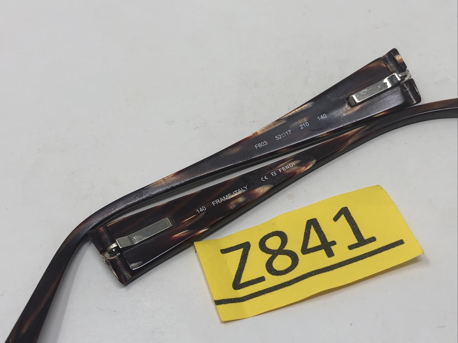 FENDI F603 210 140mm BROWN ITALY TEMPLE ARM PARTS Z841