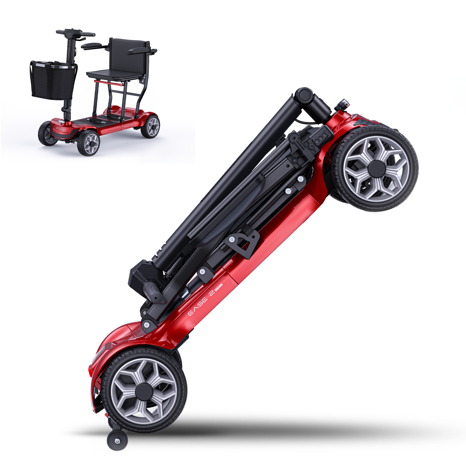 ENGWE 270W Folding Mobility Scooters for Adults Seniors with Removable 24V 16AH