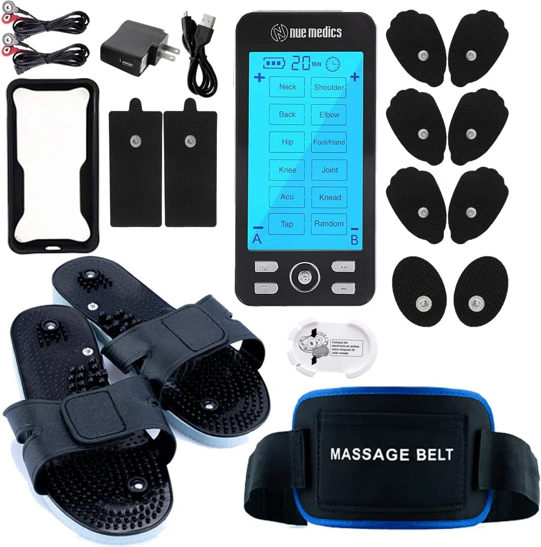 TENS Unit Muscle Stimulator for Pain Relief Muscle Therapy Rechargeable EMS Devi