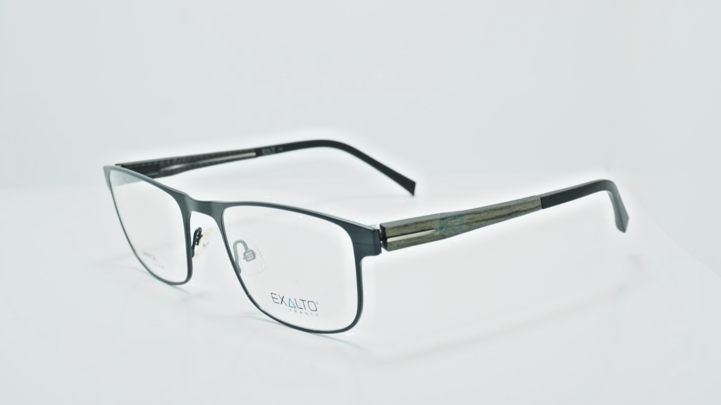 NEW AUTHENTIC EXALTO 12M063 carbon / wood eyeglasses frame