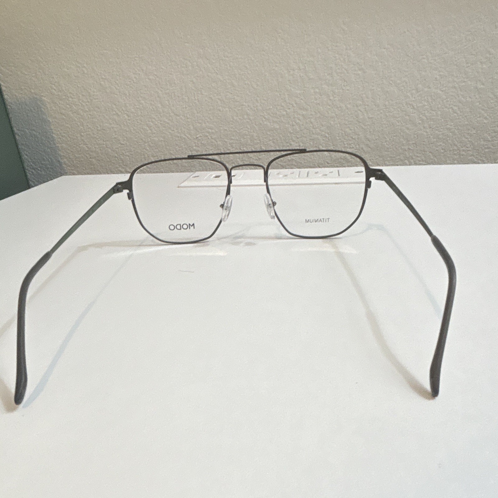 MODO Titanium Full Rim Eyeglasses Black Frame Solid Unisex Adults