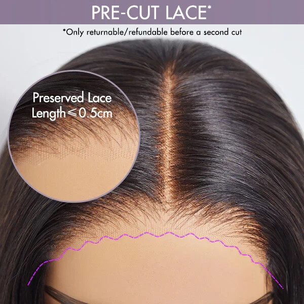 Amber Glue less Lace front wig