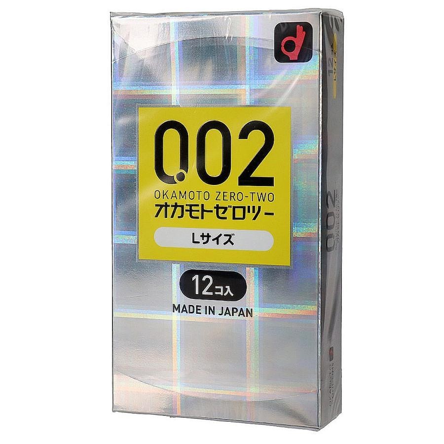 Okamoto 002 L Large Size Ultra Thin Condoms 12pcs -Ship from California