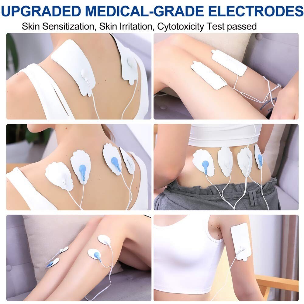 40Pcs Tens Electrode Pads Replacement Massager Pads Self-Adhesive Reusable