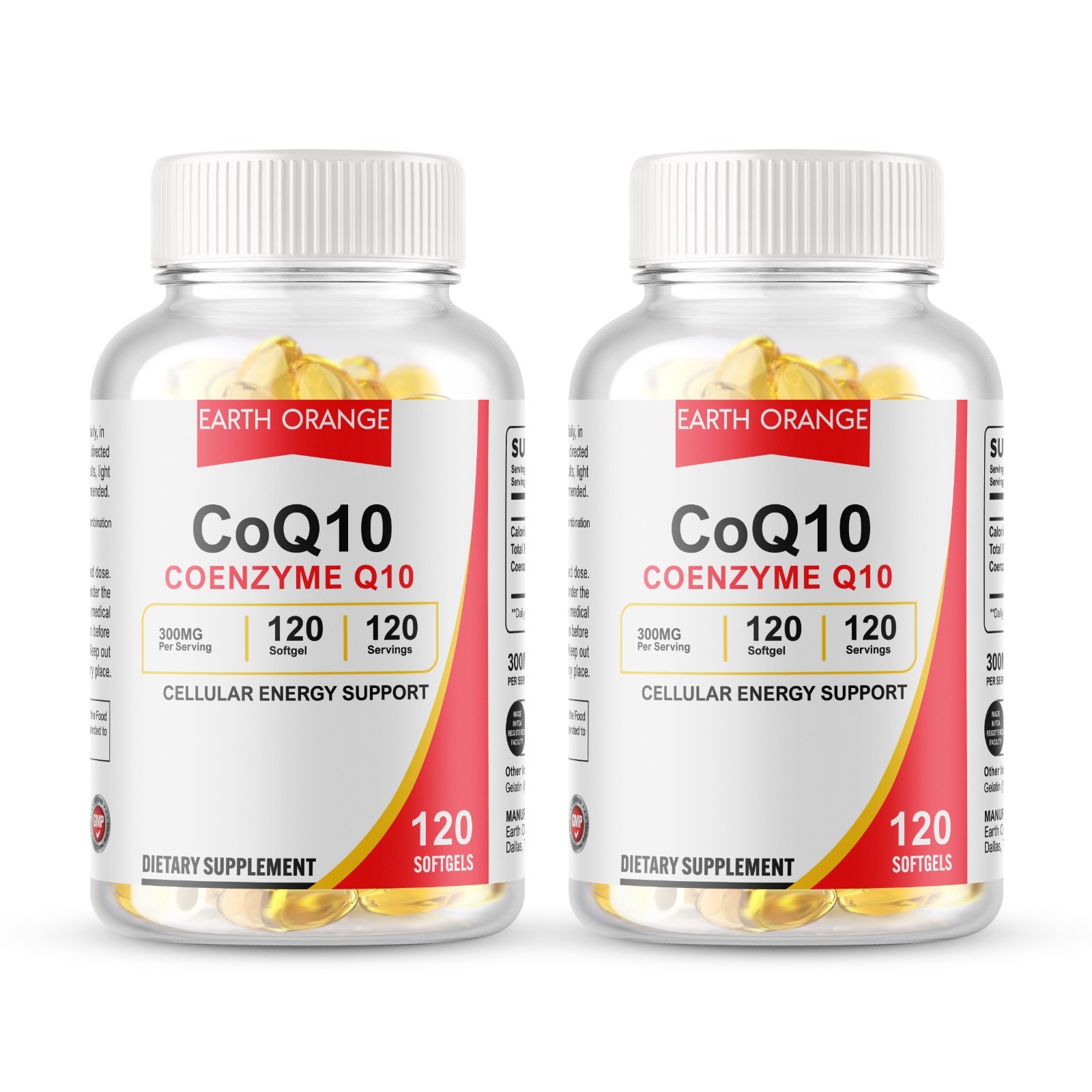 (2 Pack)CoQ 10 CoEnzyme Q-10 300mg Support Heart Health High Potency 240 Capsule