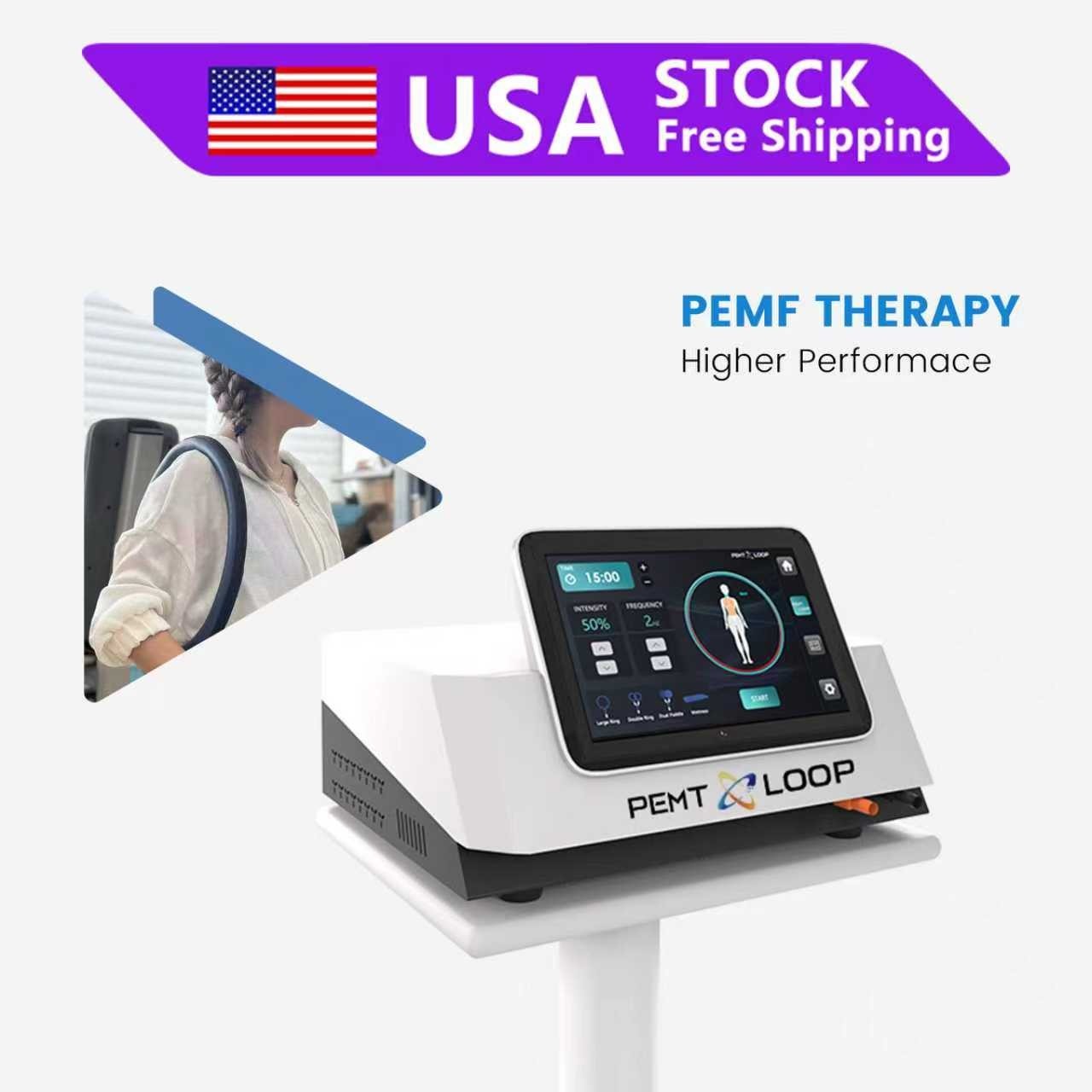 EMTT PMST Loop PEMF Magnetic Magnetic Therapy Machine Sport Injuries Pain Relief