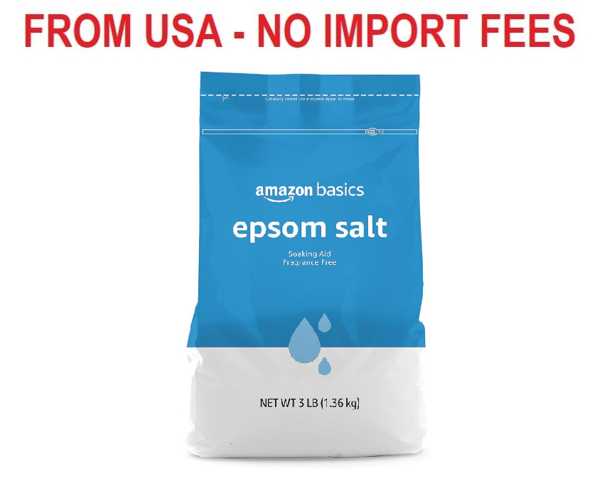 Amazon Basics Epsom Salt Soak, Unscented, Magnesium Sulfate USP, Muscle and Feet