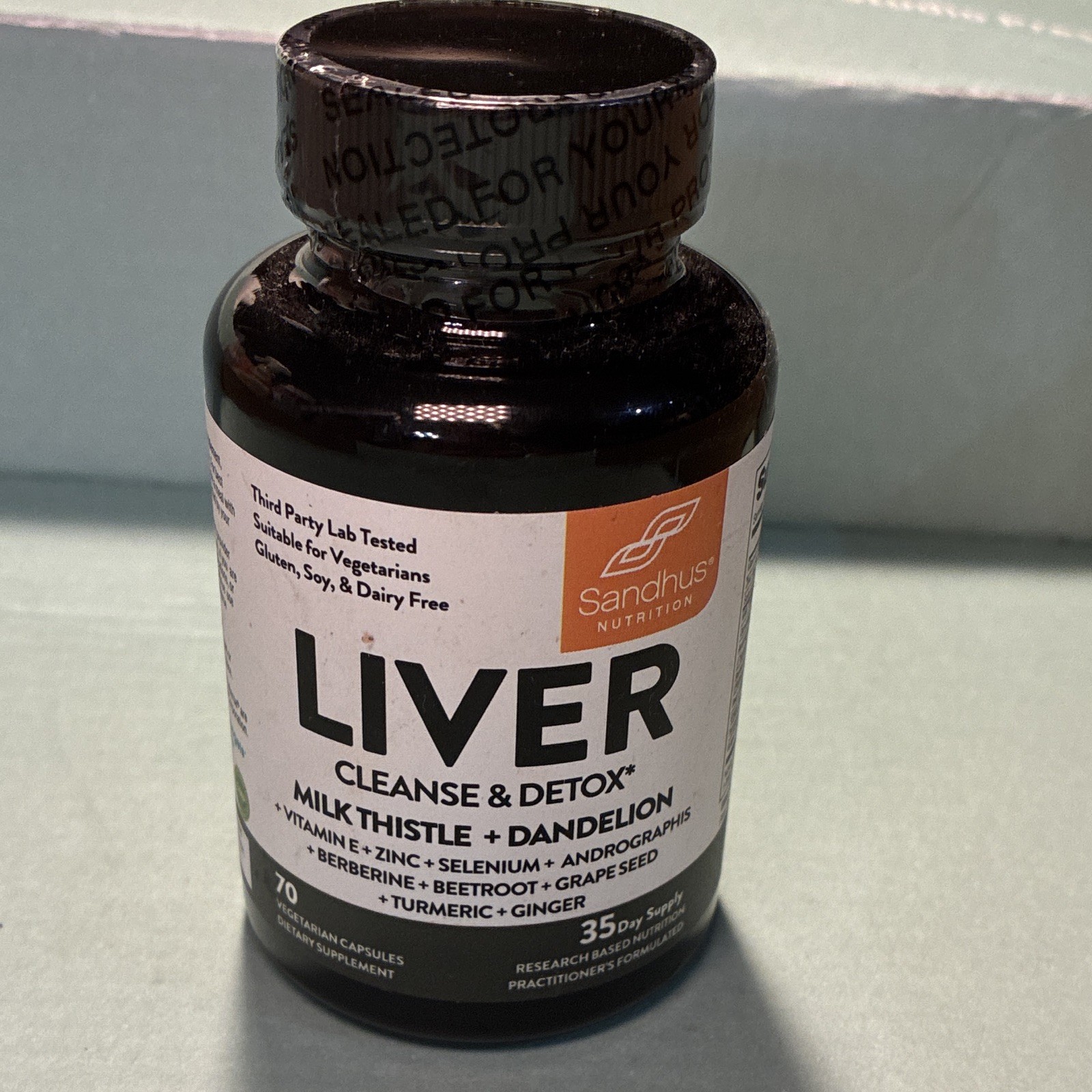 Sandhus Nutrition Liver Cleanse & Detox Milk Thistle + Dandelion 70 Capsules