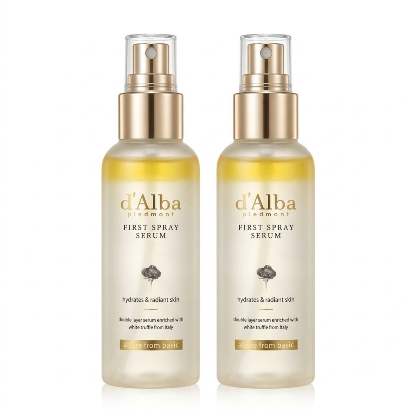 d’Alba White Truffle First Spray Serum 100ml 2-Pack Set Vegan K-Beauty Skincare