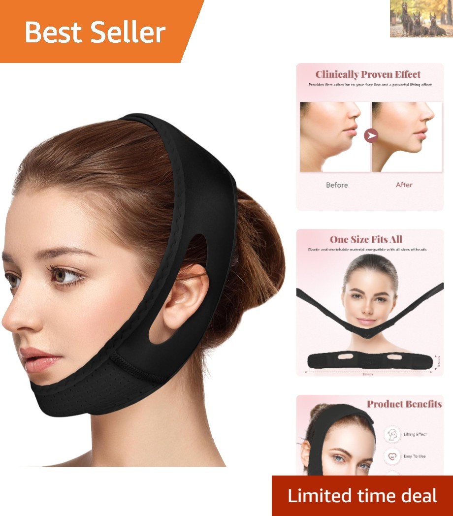 Reusable Chin Strap with Lifting Effect – Adjustable Jawline Shaper for Sleep