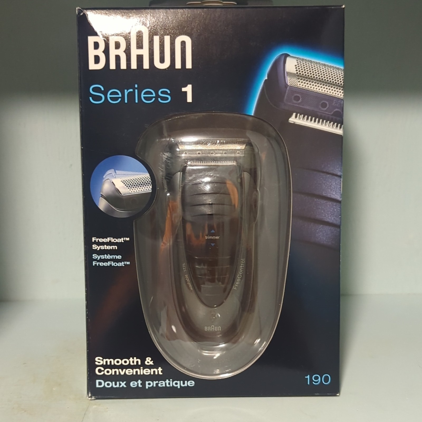 Braun Series 1 190 Men’s Foil Facial Shaver w/ Trimmer, Battery, Black
