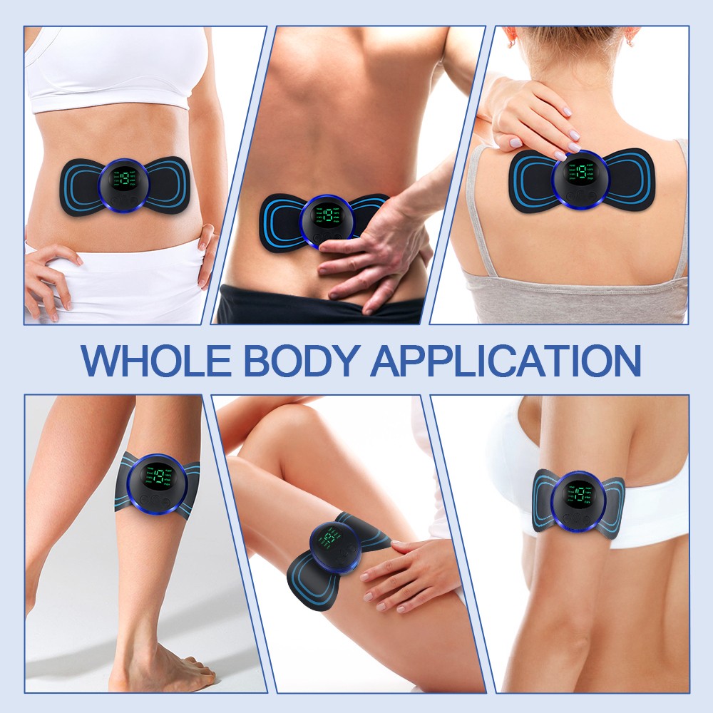 19 Levels Pulse Tens Unit EMS Massager – Full Body Muscle Stimulator Pain Relief