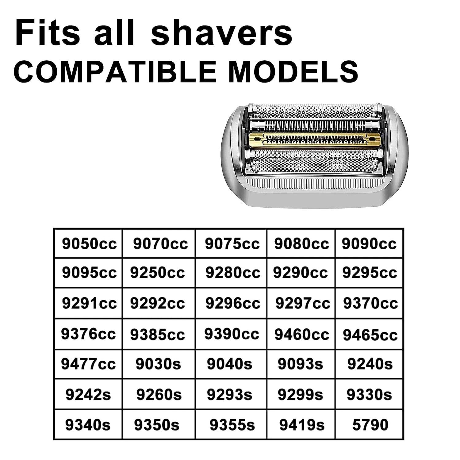 94M Series 9 Pro Electric Replacement Shaver Head Cassette with Brush – Silver