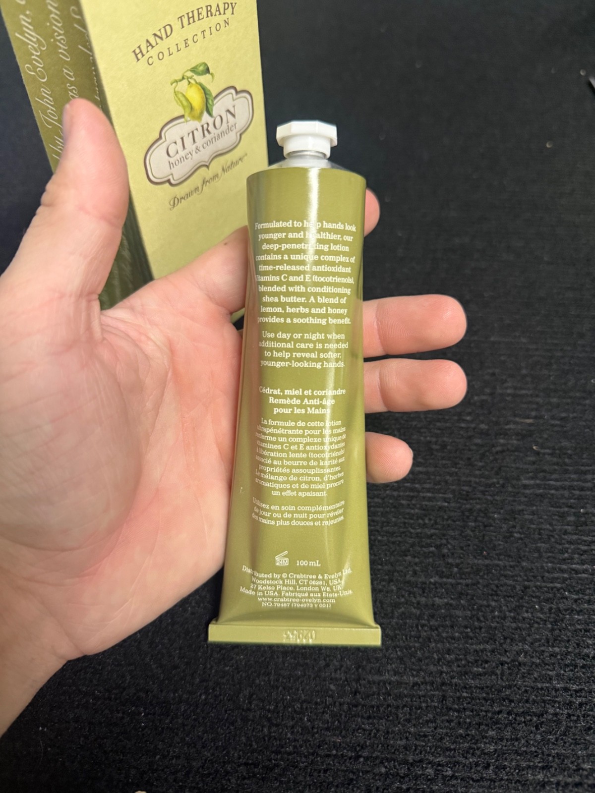 Crabtree Evelyn Citron Hand Remedy 3.4 Fl Oz NIB