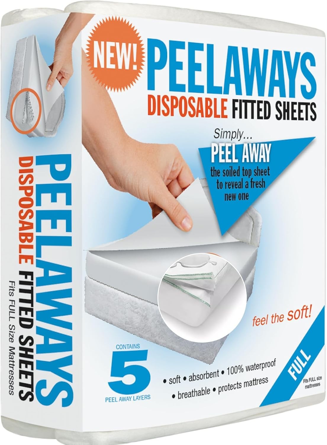 Waterproof disposable bed sheet Same as TV show 5-layer absorbent bed sheet