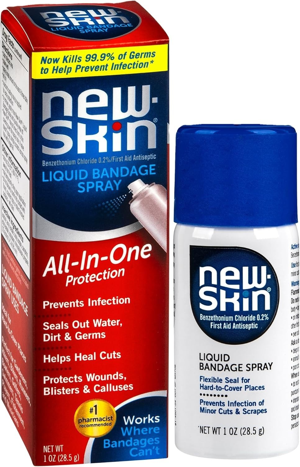 New-Skin Liquid Bandage Spray, 1 Ounce (Pack of 1) – Packaging May Vary