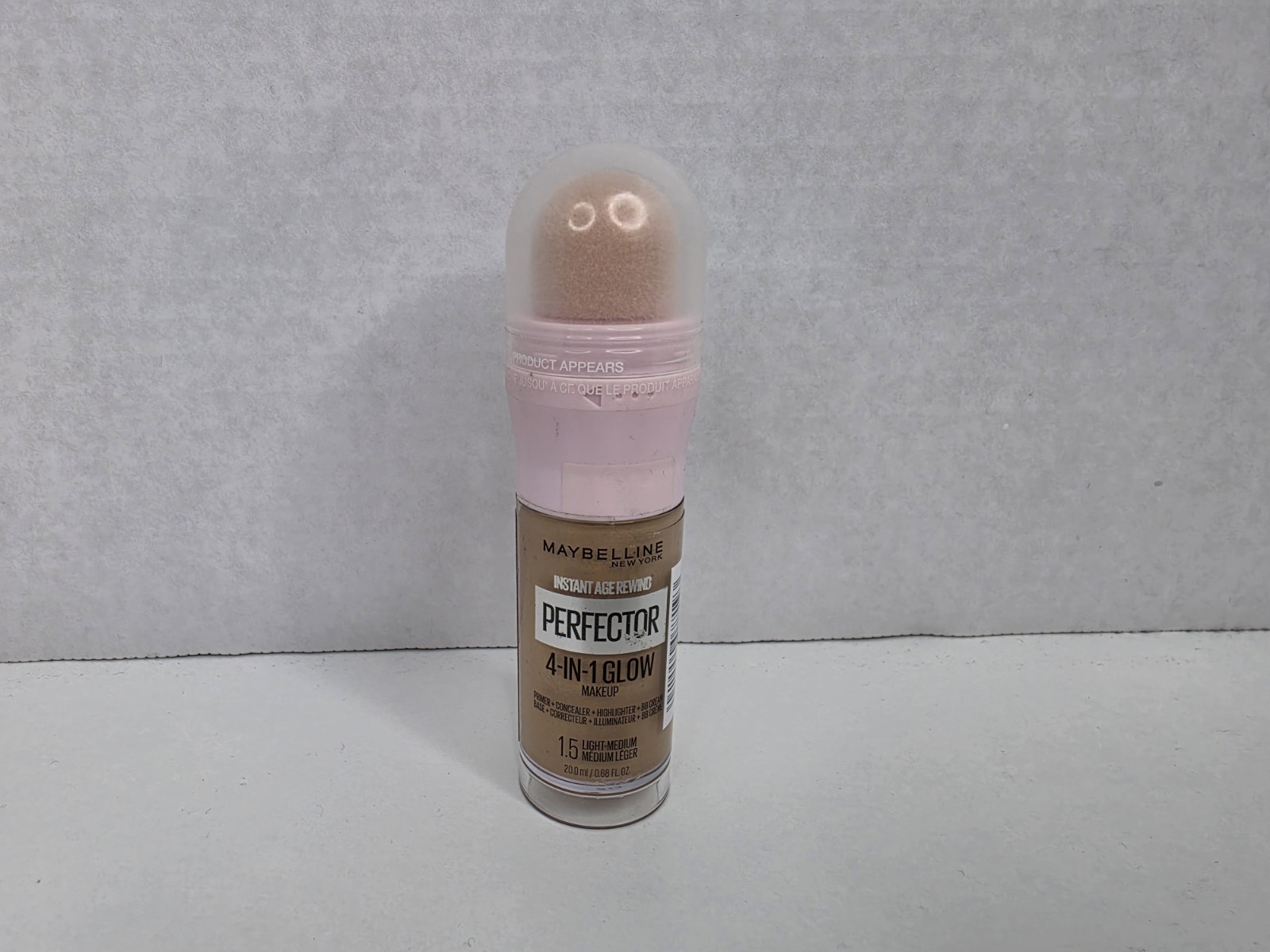 Maybelline Instant Age Rewind Perfector 4-In-1 Glow Makeup 1.5 Light Medium New
