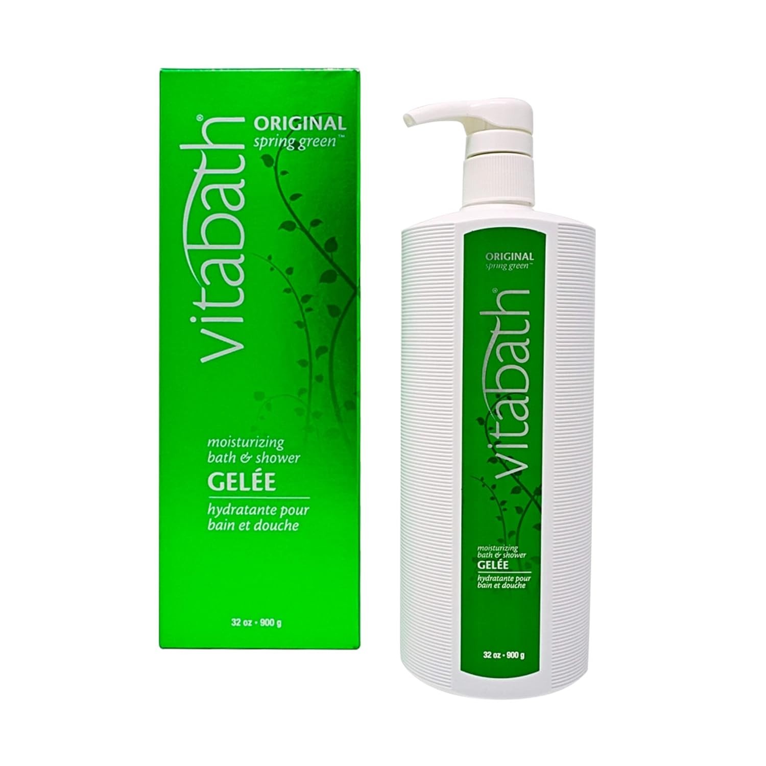 Vitabath Original Spring Green Moisturizing Bath & Shower Gelée Wash 32 oz