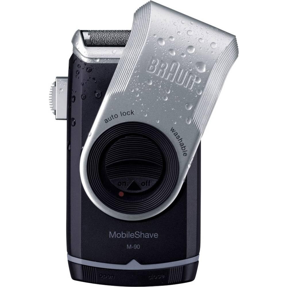Braun Pocket M90 Rasierer Stainless Steel Battery Powered Shaver