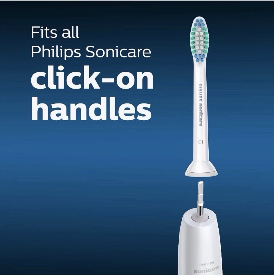 5 Pack Simplyclean (C1) Replacement Toothbrush Heads for Philips Sonicare