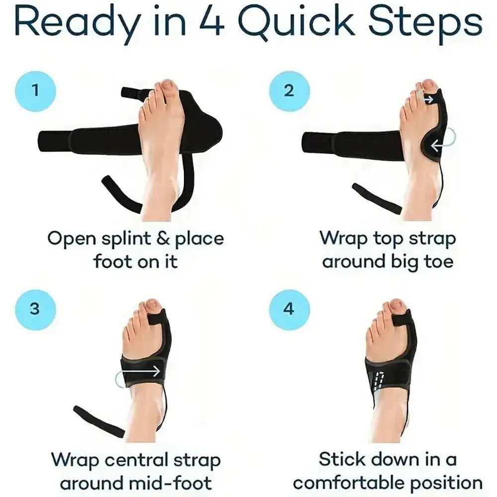 Ergonomic Bunion Corrector Strap Adjustable Reusable Toe Valgus