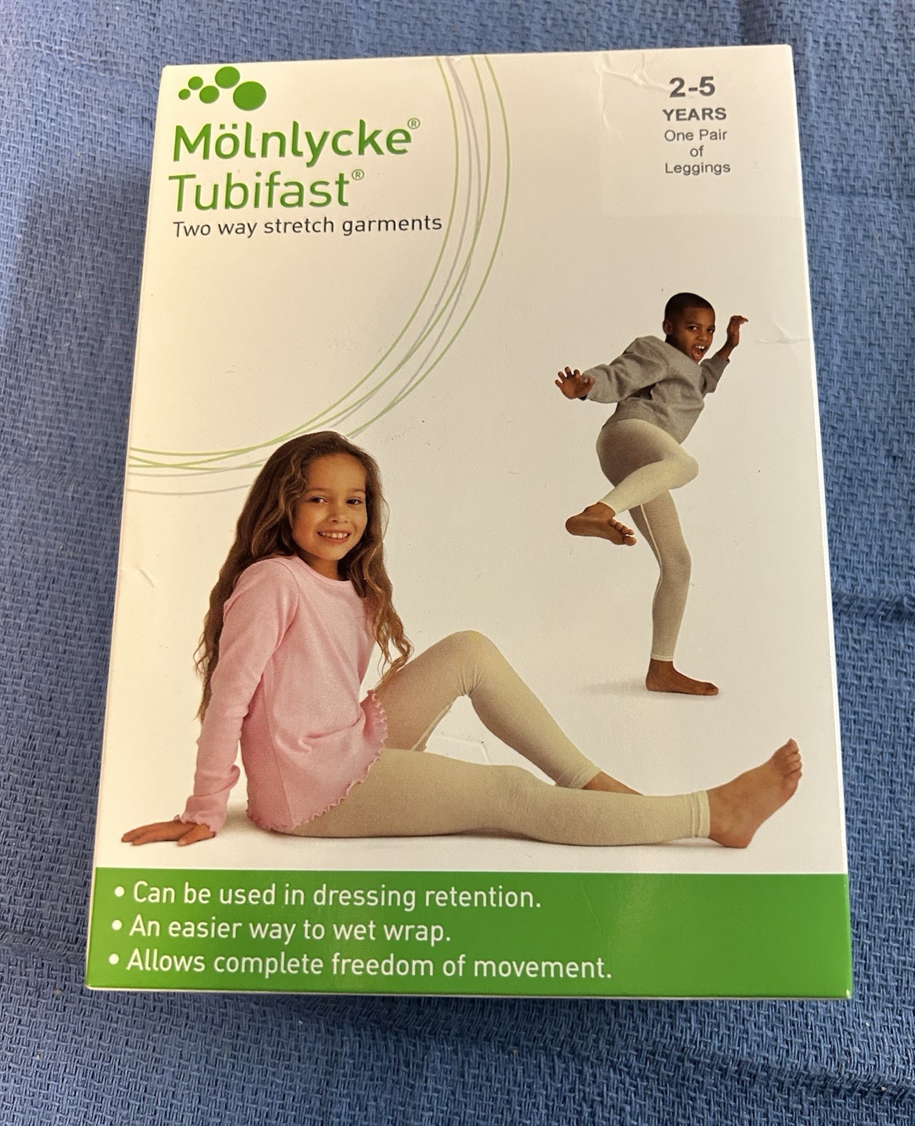 Molnlycke 992013 Leggings Tubifast, 2-5 Years, Sealed Box Of 1, Free Shipping