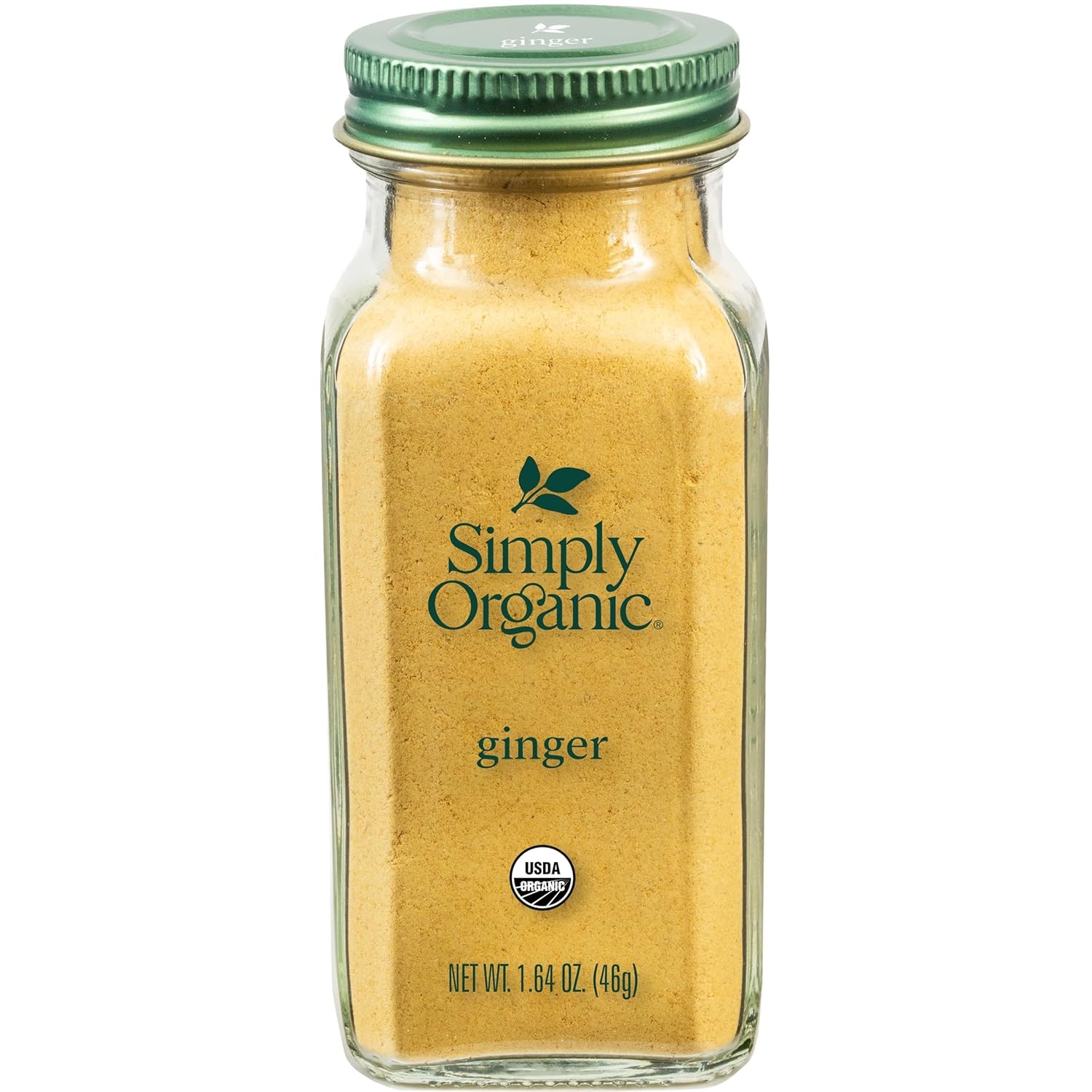 Non GMO Organic Ground Ginger Root 1.64 Ounce Non ETO Non Irradiated Ground