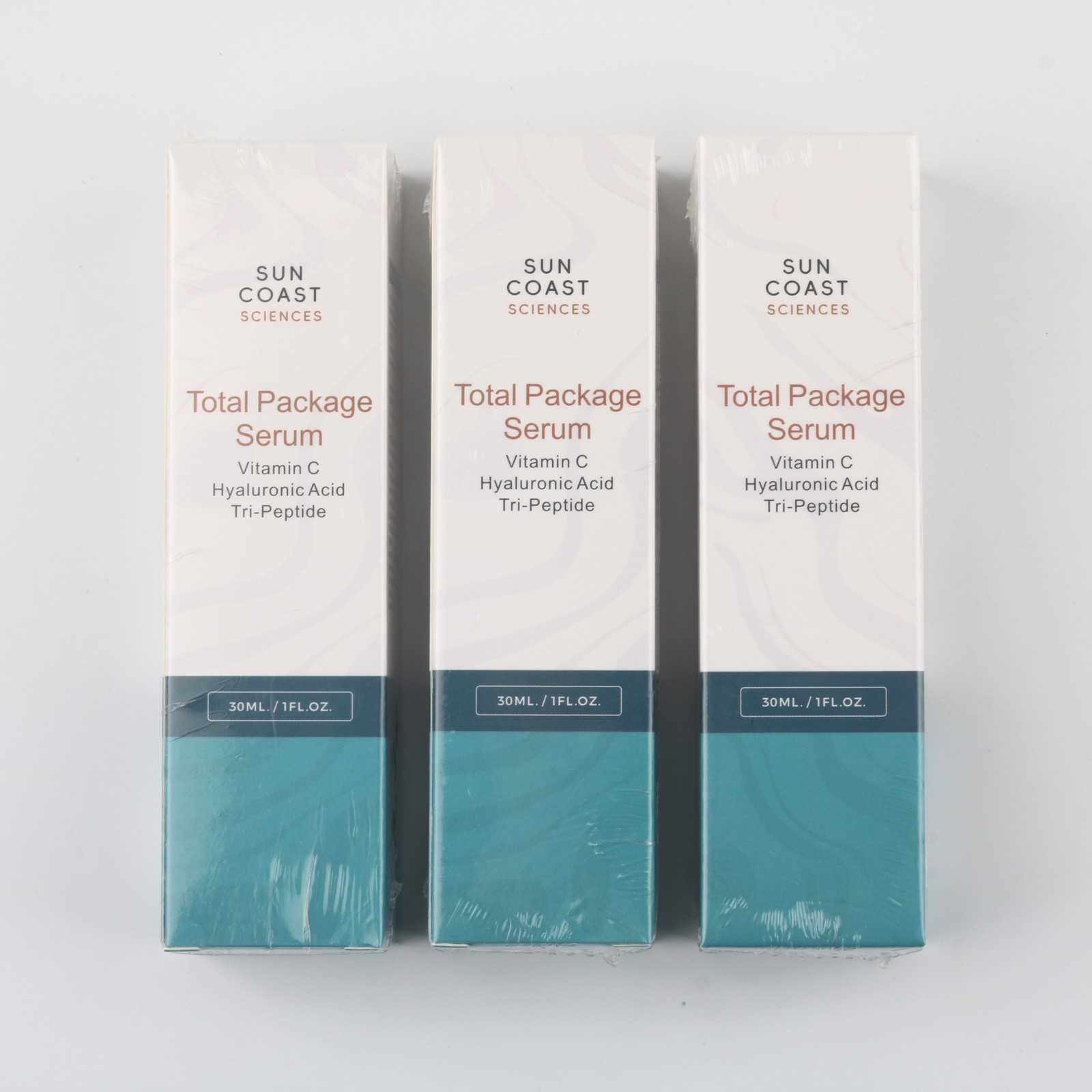 Sun Coast Science Total Package Serum, Vitamin C, Hyaluronic Acid, 3 pack US
