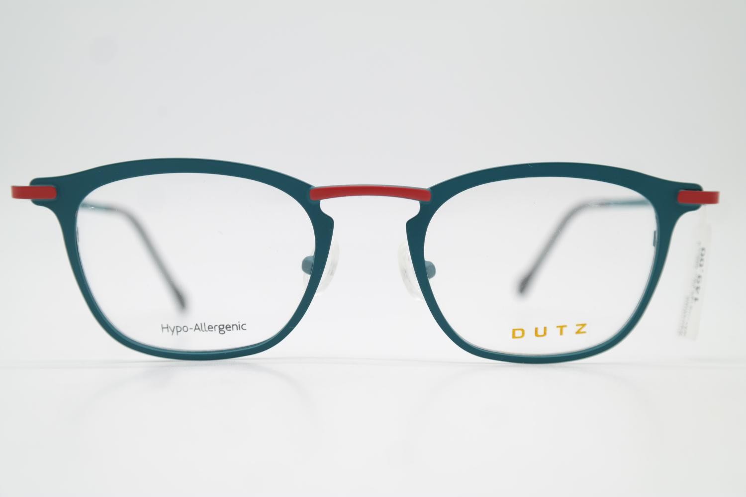 DUTZ The Netherlands DZ703 Oval Eyeglasses Blue Red Metal Frame New