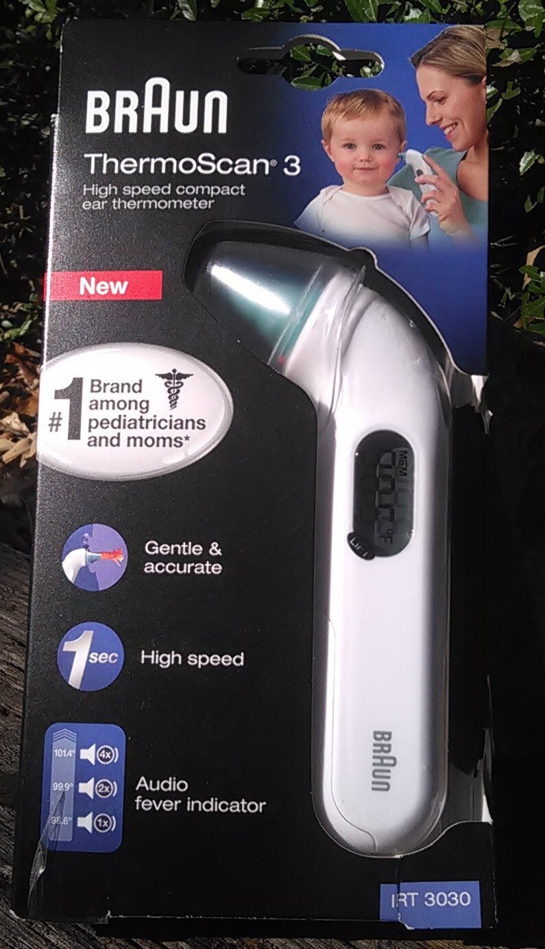 Braun ThermoScan 3 Compact Ear Thermometer — Gentle / Accurate / High Speed