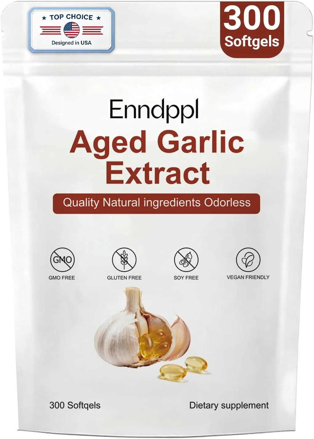 Aged Garlic Extract, Odorless Garlic Supplements, Heart & Immune Antioxidant