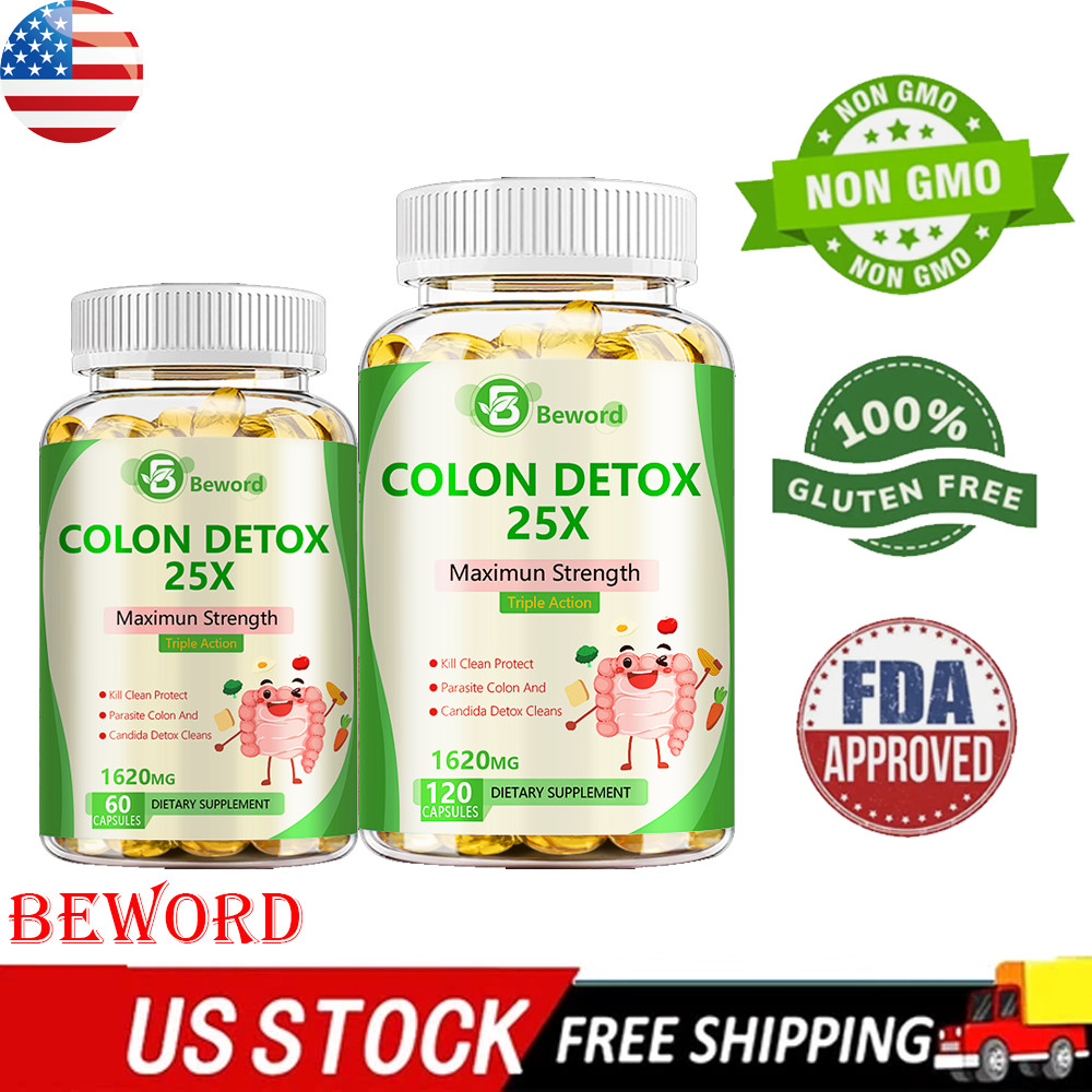 Anti-Parasite & Candida Cleanse Supplement Body Colon Detox 120 Caps