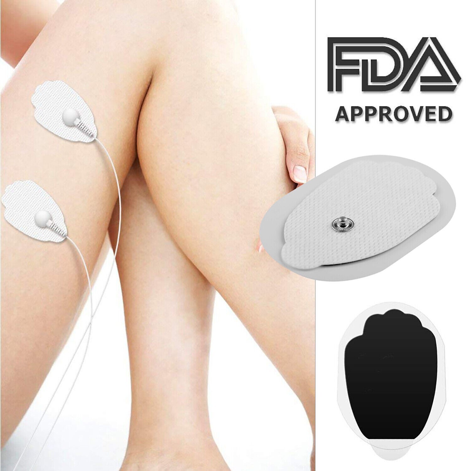 20PCS Electrode Pads Large Snap Replacement Tens For Electrode Pulse Massager