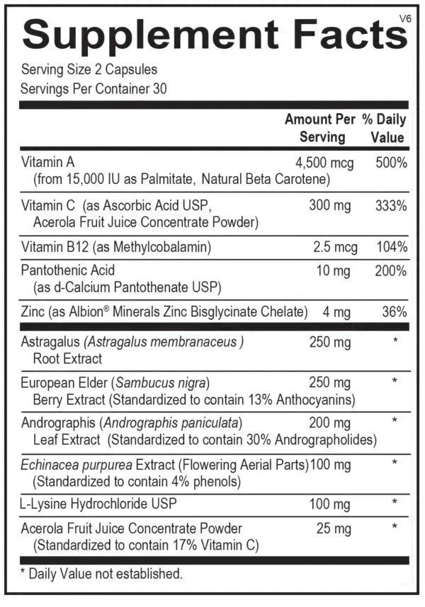 Viracid Immune Support Supplement 60 Capsules – Boost Immunity – free delivery