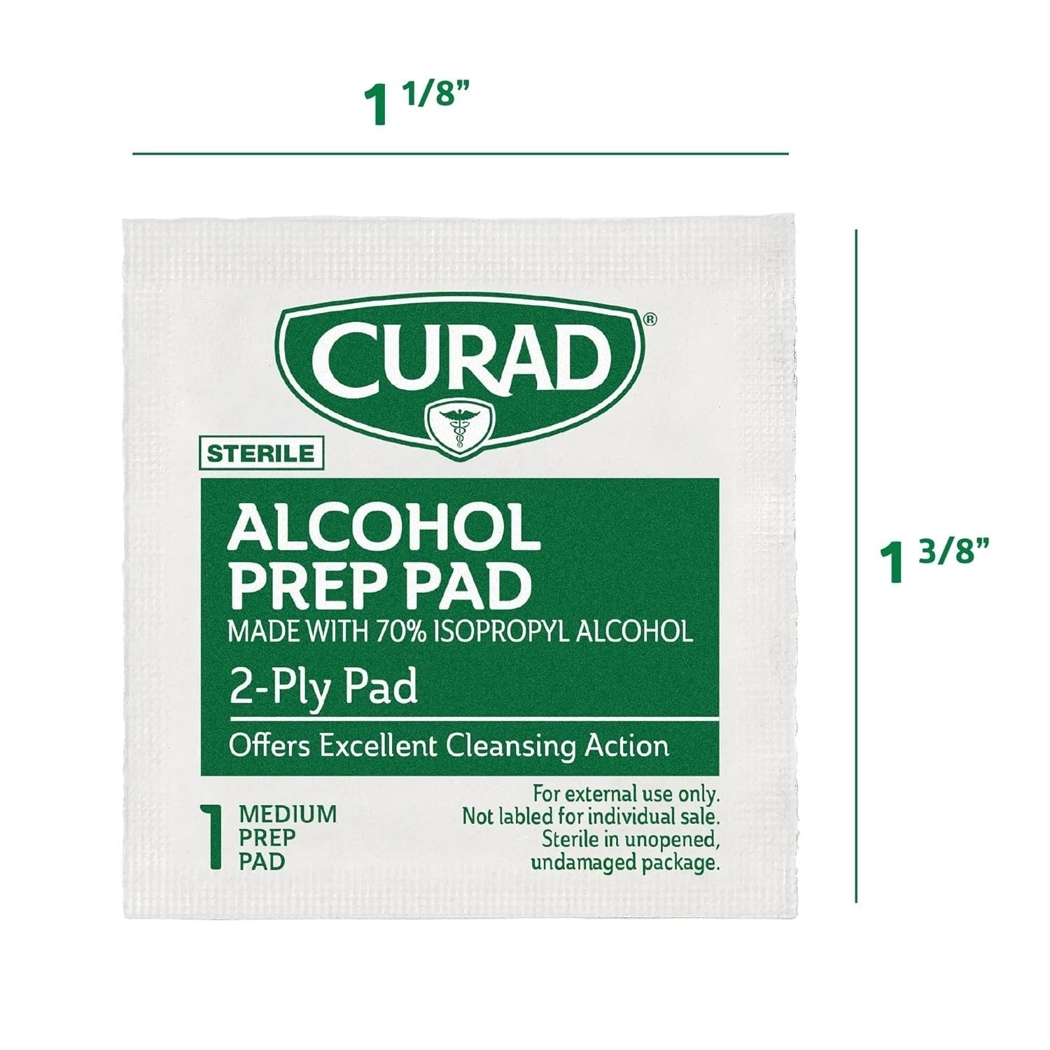Isopropyl Alcohol Prep Pads – 400 Count of Thick, Individually Wrapped Wipes