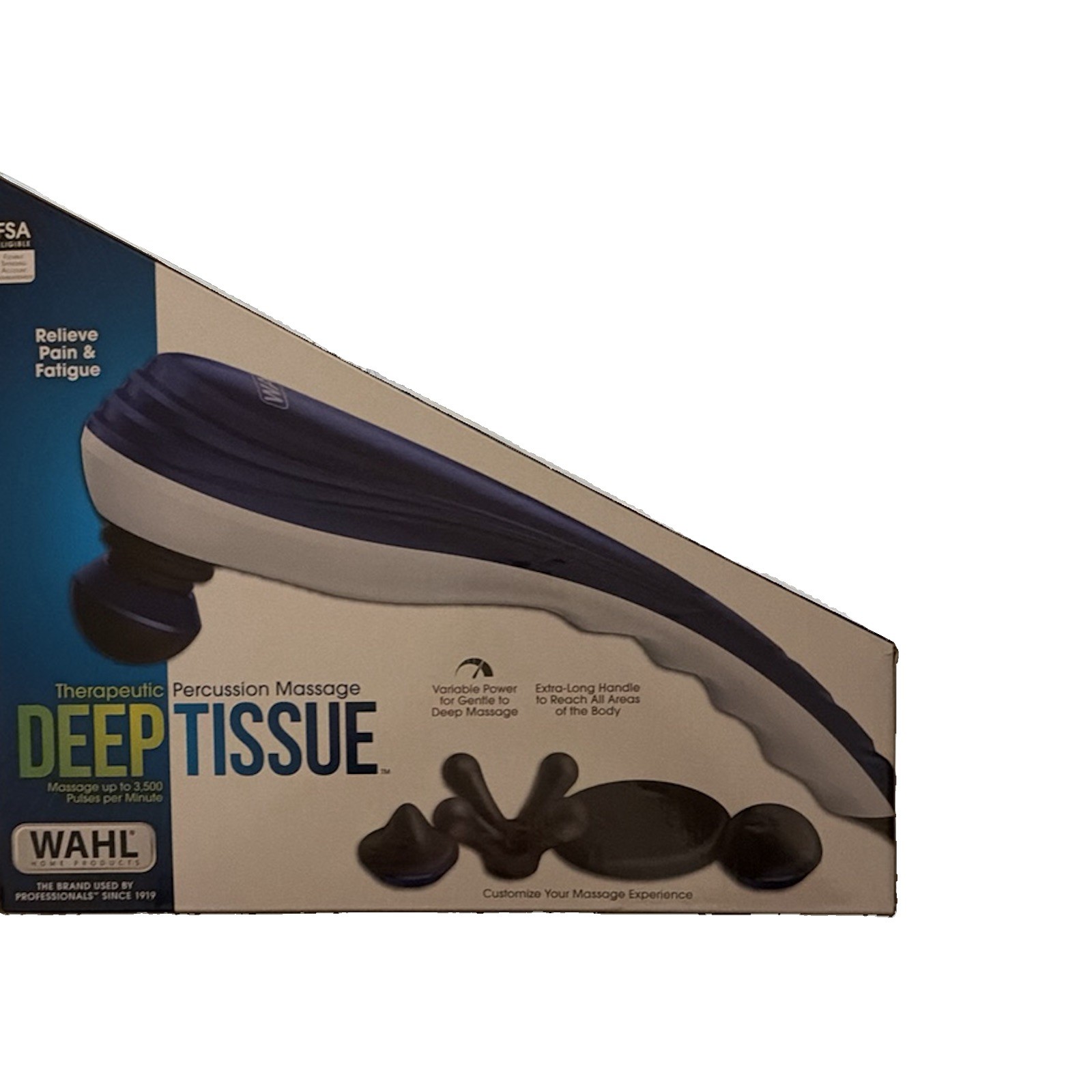Wahl Deep Tissue Massager & 4 Attachment Massage Heads New In Box!!!