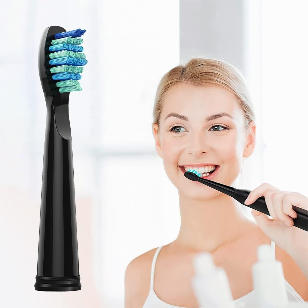 10 Pack Toothbrush Replacement Heads Compatible with Fairywill FW-507/508/515