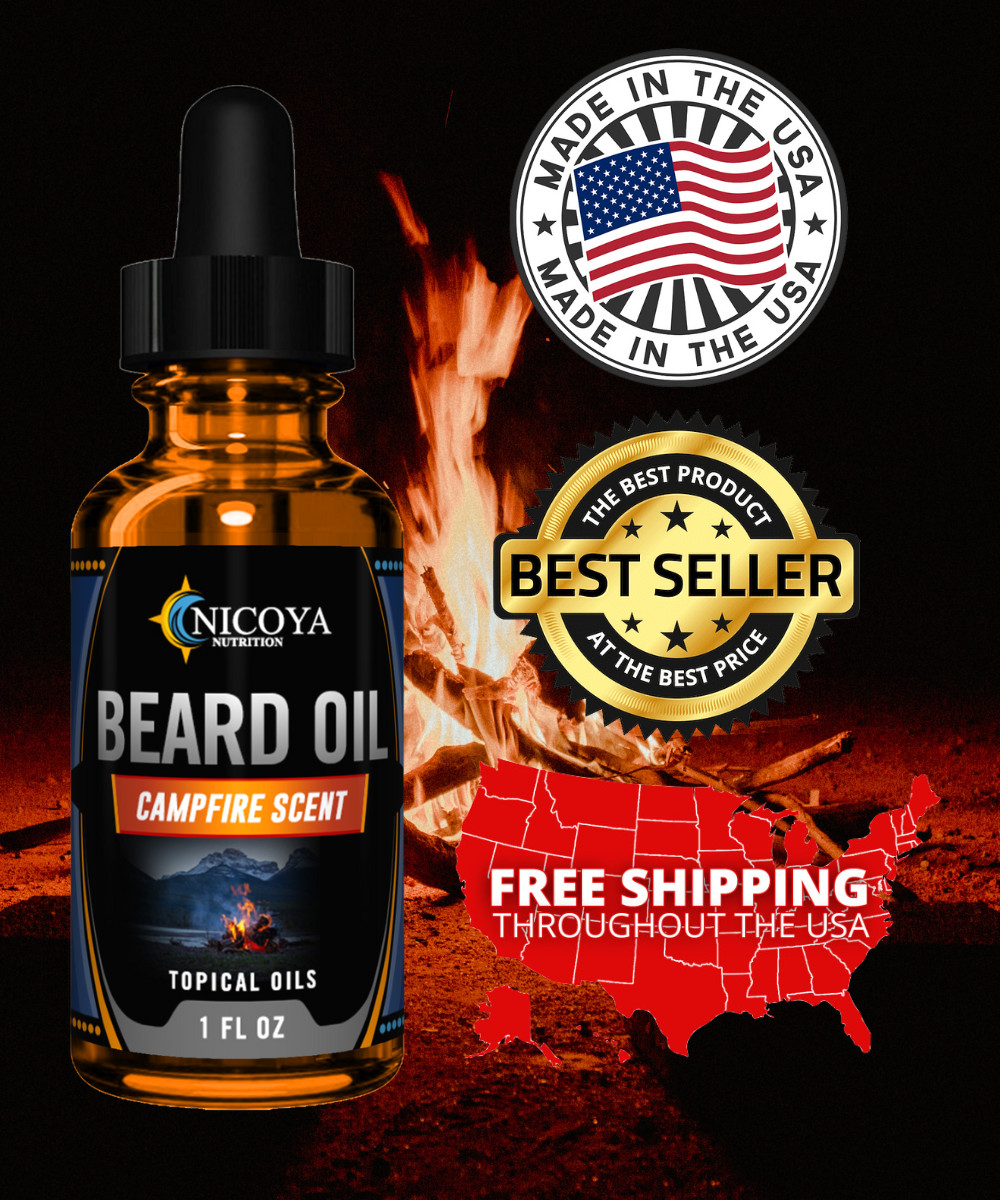 Beard Growth Oil – Fast Growing Beard Mustache Facial Hair oil for Men -Sweet 60