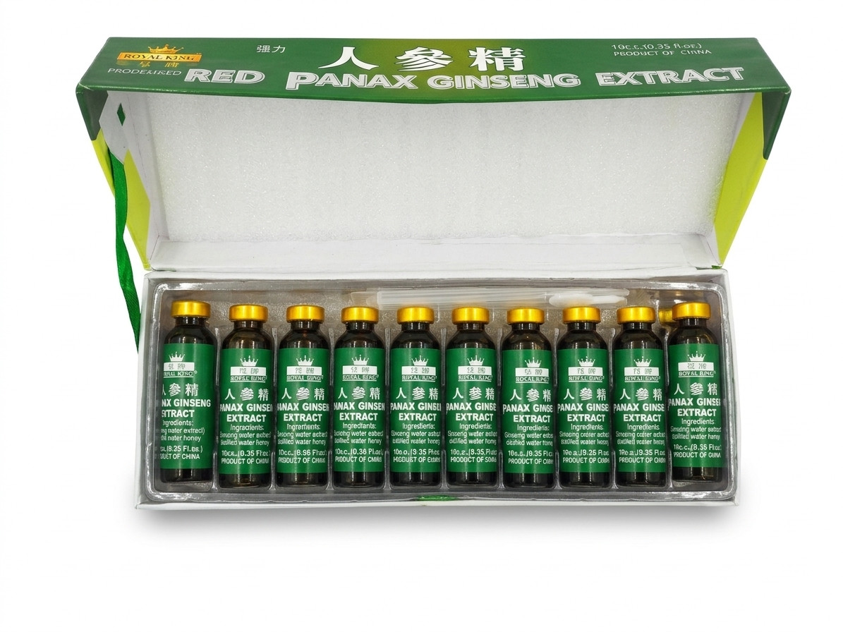 Royal King Red PANAX Ginseng Extract 12 Years old Roots – Extra Strength 6000