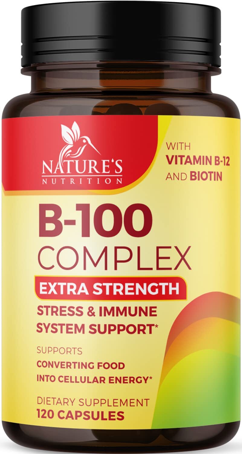 Vitamin B Complex Vitamin B Supplement – B-Complex Vitamins with B12, B6, B9