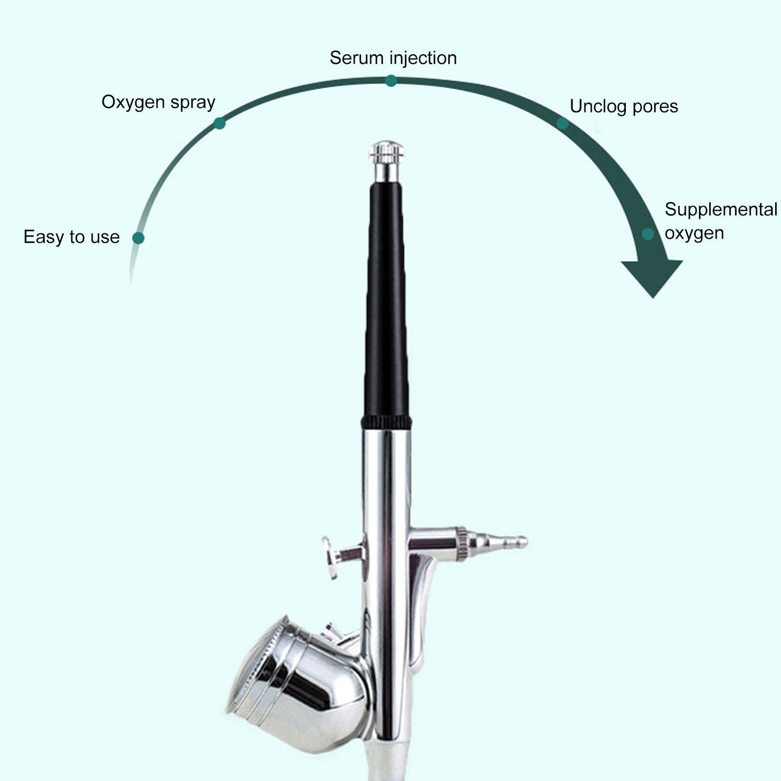 Facial Oxygen Injector Injection Fine Mist Deep Moisturizing High Pressure
