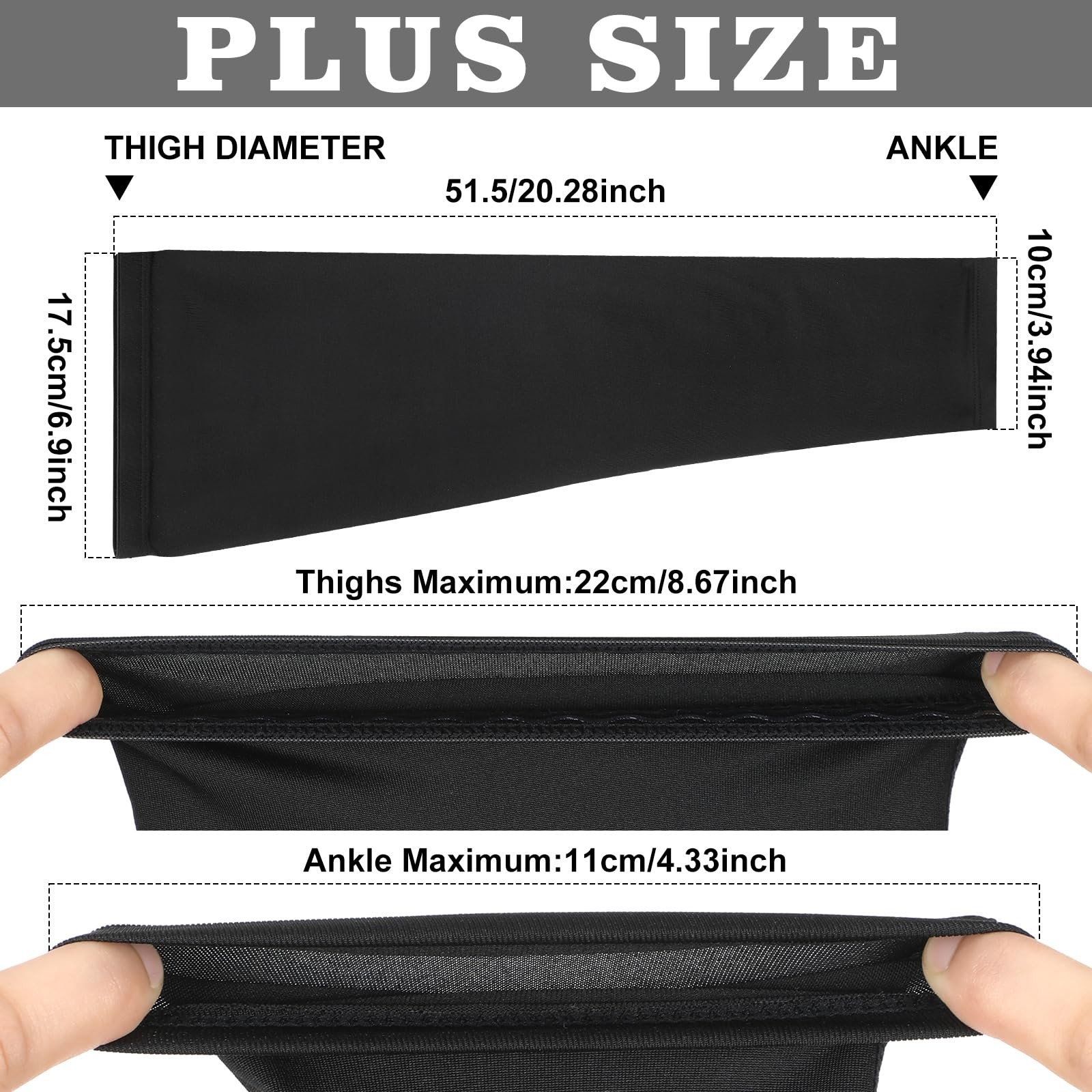 Sosation 8 Pcs Knee Brace Undersleeve Sleeve Medium, as pictures shown