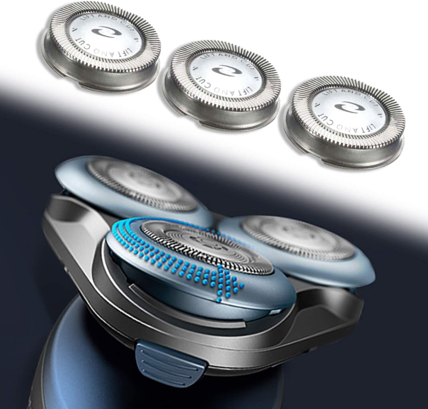 [3 Pack] Replacement Heads for Philips Norelco Shavers Blades HQ3、HQ4、HQ55、HQ56