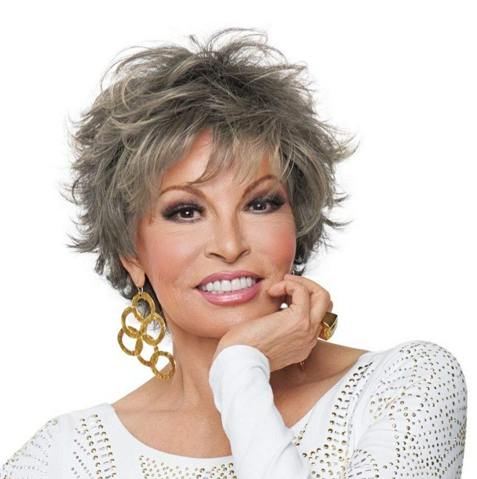 Raquel Welch Voltage Short Layered Wig, Large Cap 23″ R119G GRADIENT SMOKE NIB
