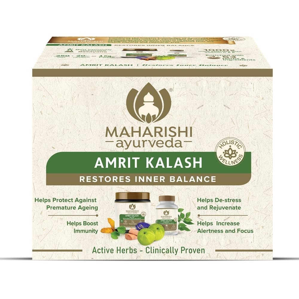 MAHARISHI AMRIT KALASH Combo Pack (600g Paste and 60 Tablets) FREE SHIPPING