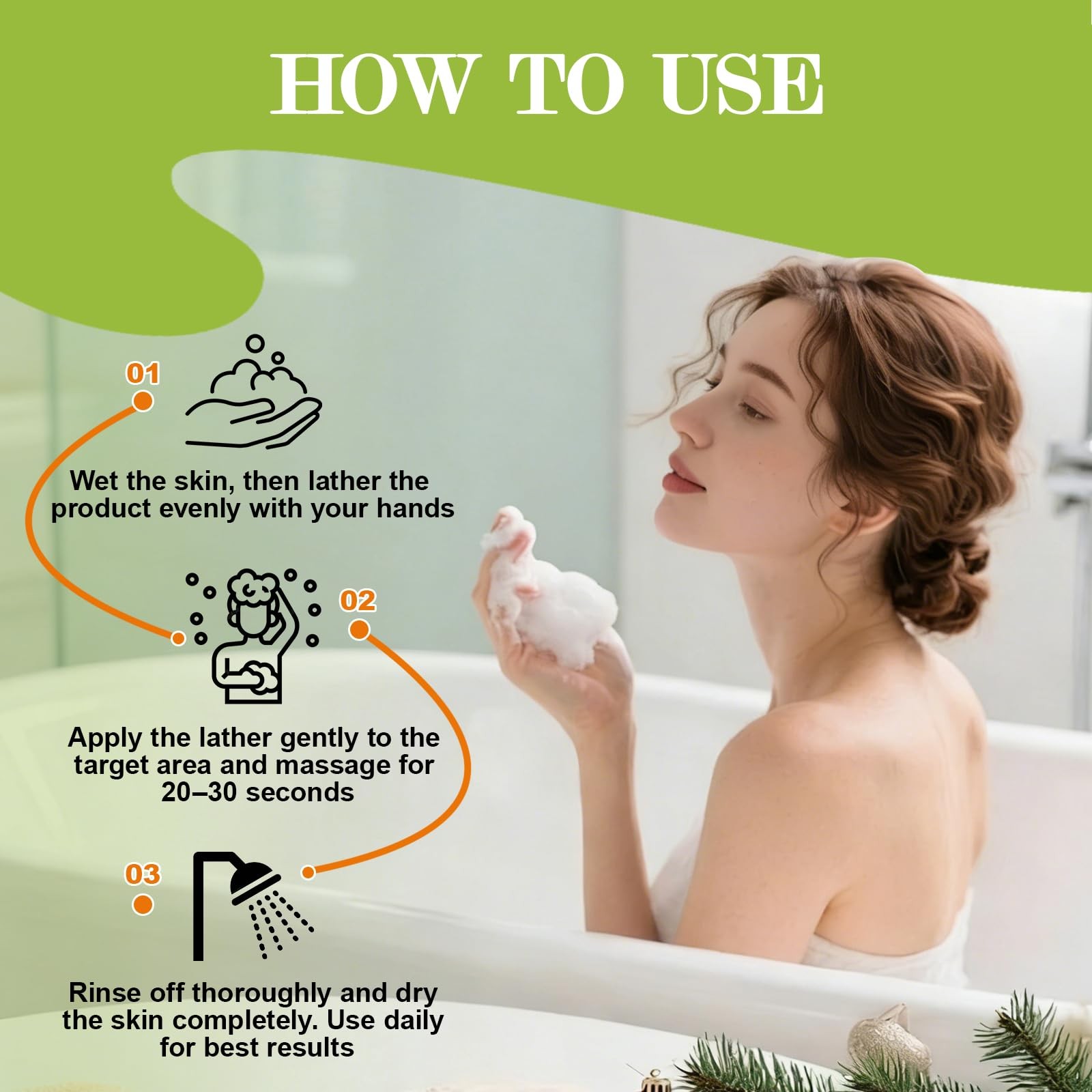 Antifungal Soap Tea Tree Oil Body Face Wash Acne Folliculitis 3Bars 8.46oz