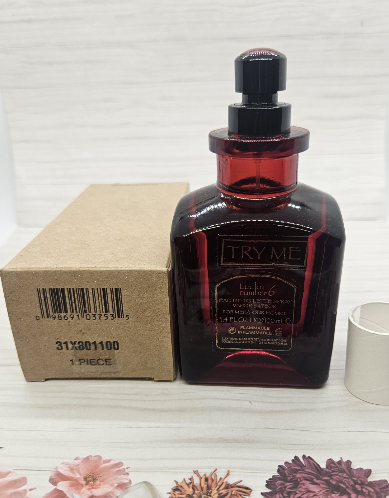Lucky Number 6 For Men By Liz Claiborne 3.4 FL. OZ. EDT Spray Box as Show TSTR